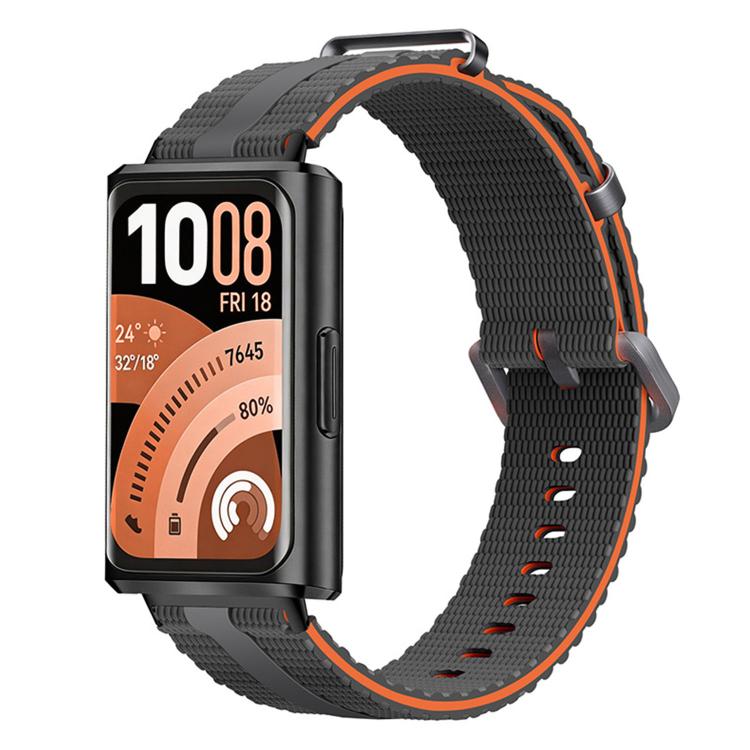 For Huawei Band 11 / Band 11 Pro Line Pattern Silicone  Watch Band