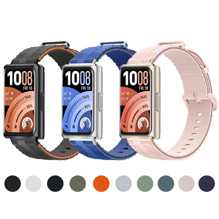 For Huawei Band 11 / Band 11 Pro Line Pattern Silicone  Watch Band