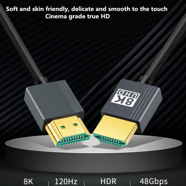 1.64ft HDMI High-definition Cable 2.1 Version 8K Video Cable Computer TV Projector Connection Cable