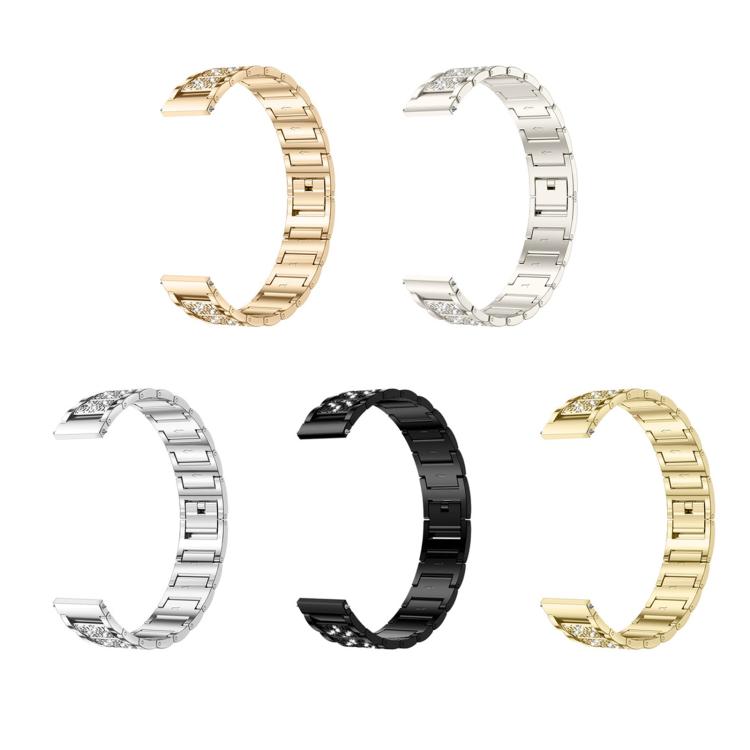 For Huawei Band  10 / 9 / 8 Three Beads Diamond Starry Sky Metal Watch Band