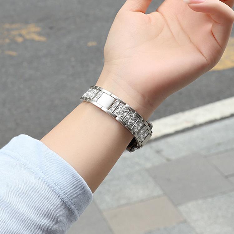 For Huawei Band  10 / 9 / 8 Three Beads Diamond Starry Sky Metal Watch Band