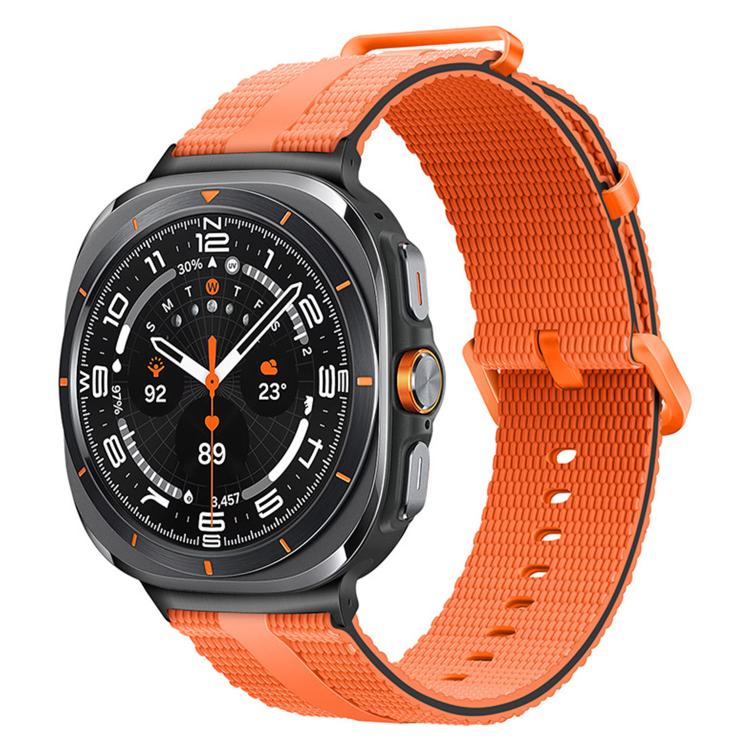 For Samsung Galaxy Watch Ultra / Ultra 2025 Line Pattern Silicone Watch Band