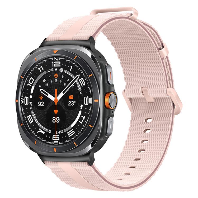 For Samsung Galaxy Watch Ultra / Ultra 2025 Line Pattern Silicone Watch Band