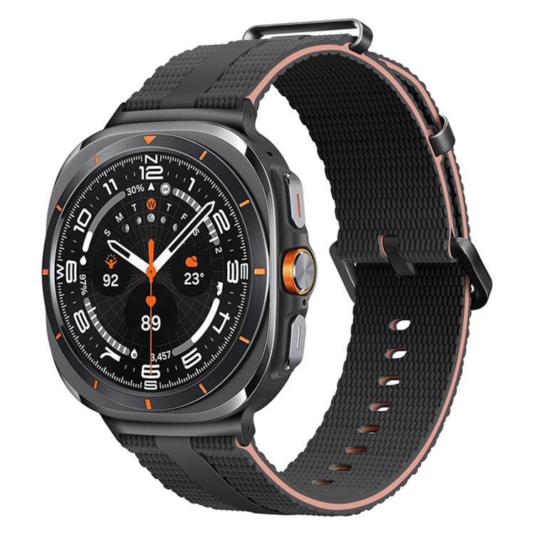 For Samsung Galaxy Watch Ultra / Ultra 2025 Line Pattern Silicone Watch Band