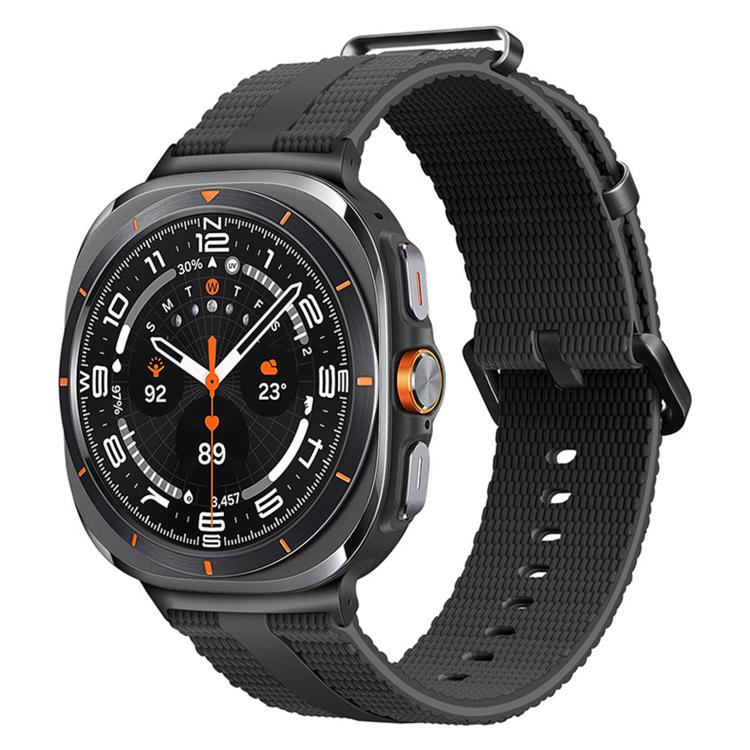 For Samsung Galaxy Watch Ultra / Ultra 2025 Line Pattern Silicone Watch Band