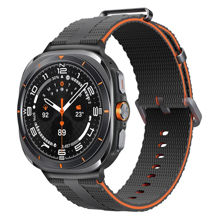 For Samsung Galaxy Watch Ultra / Ultra 2025 Line Pattern Silicone Watch Band