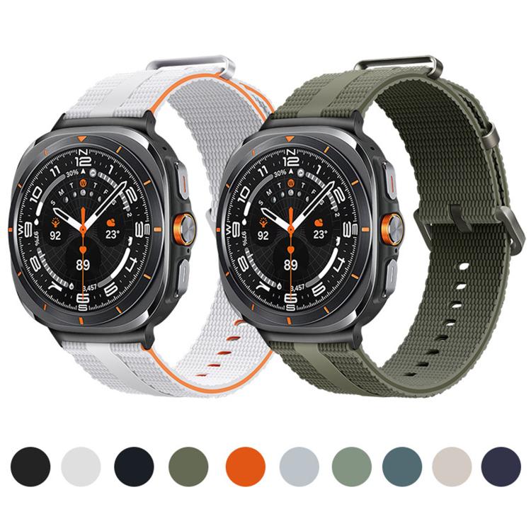 For Samsung Galaxy Watch Ultra / Ultra 2025 Line Pattern Silicone Watch Band