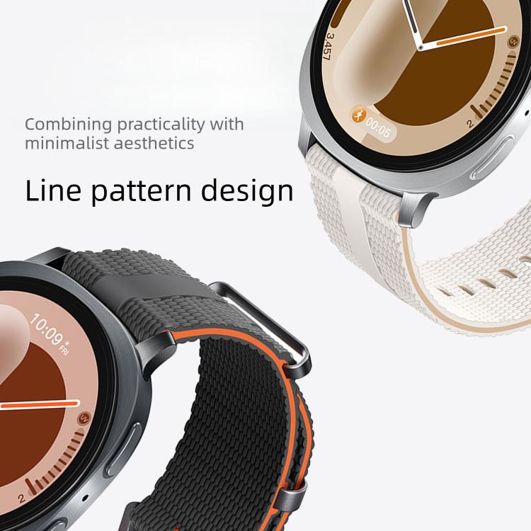 For Samsung Galaxy Watch8 / Watch8 Classic Line Pattern Silicone Watch Band