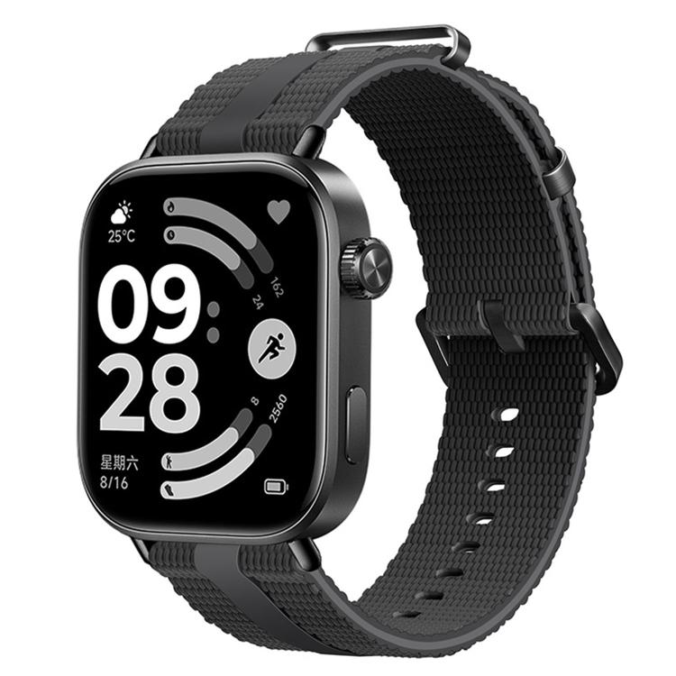 For Xiaomi Band 10 Pro / 9 Pro / Redmi Watch 6 Line Pattern Silicone Watch Band