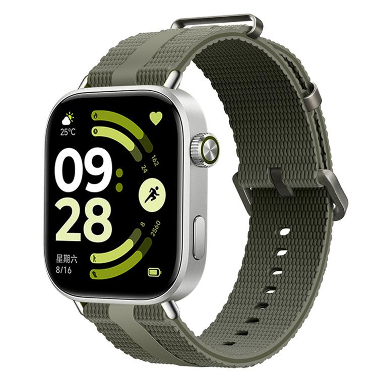 For Xiaomi Band 10 Pro / 9 Pro / Redmi Watch 6 Line Pattern Silicone Watch Band