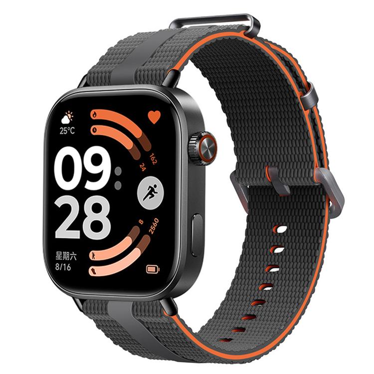 For Xiaomi Band 10 Pro / 9 Pro / Redmi Watch 6 Line Pattern Silicone Watch Band