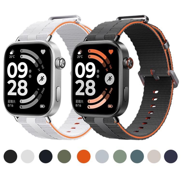 For Xiaomi Band 10 Pro / 9 Pro / Redmi Watch 6 Line Pattern Silicone Watch Band