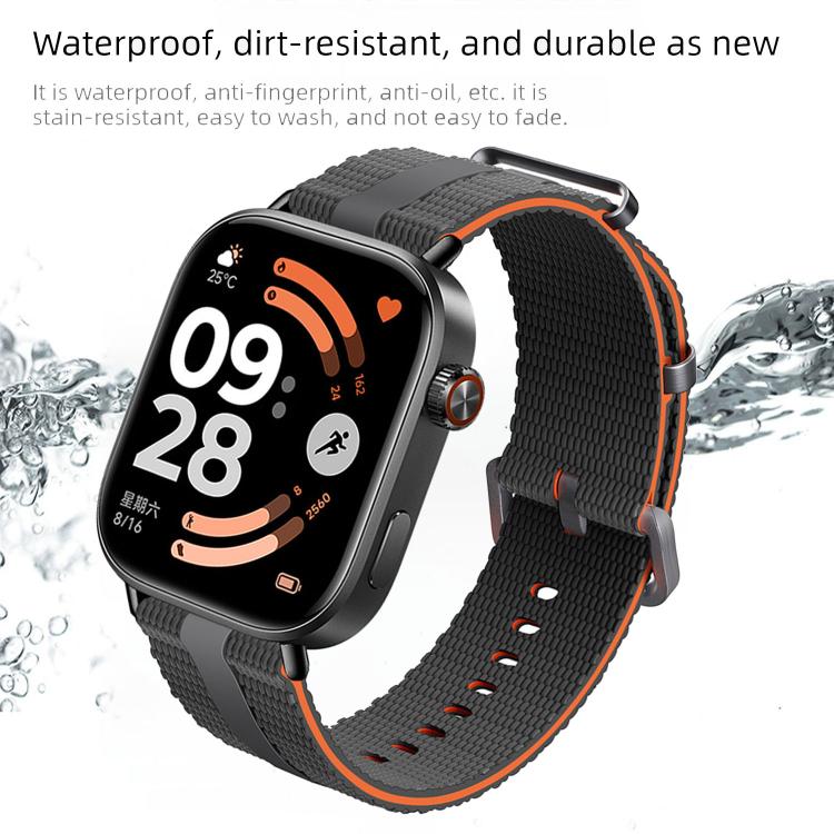 For Xiaomi Band 10 Pro / 9 Pro / Redmi Watch 6 Line Pattern Silicone Watch Band