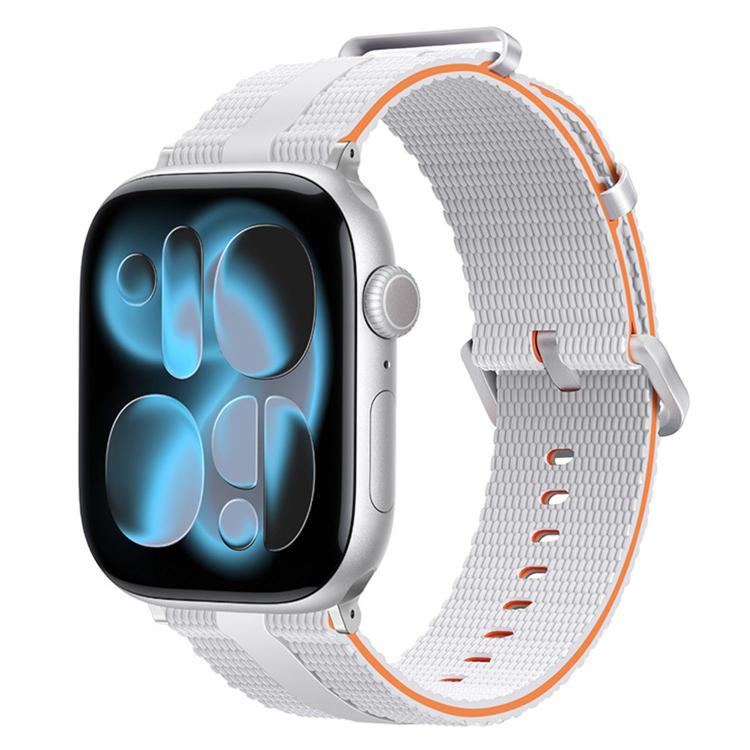 For Apple Watch 42mm / 41mm / 40mm / 38mm Line Pattern Silicone Watch Band
