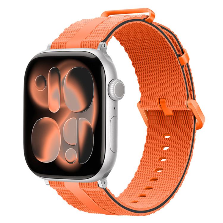For Apple Watch 42mm / 41mm / 40mm / 38mm Line Pattern Silicone Watch Band