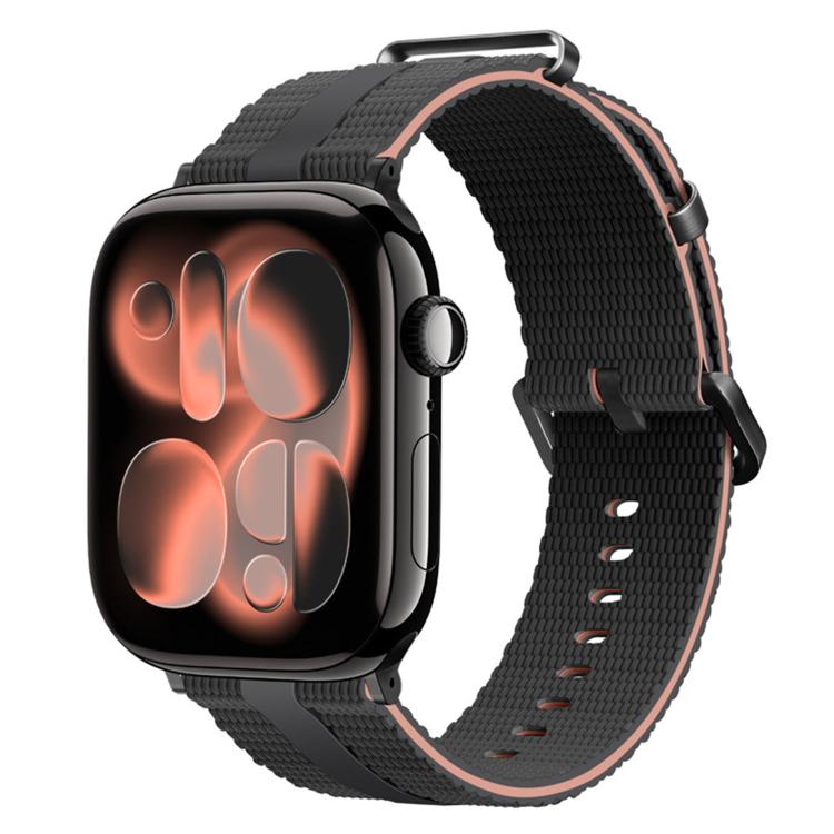 For Apple Watch 42mm / 41mm / 40mm / 38mm Line Pattern Silicone Watch Band