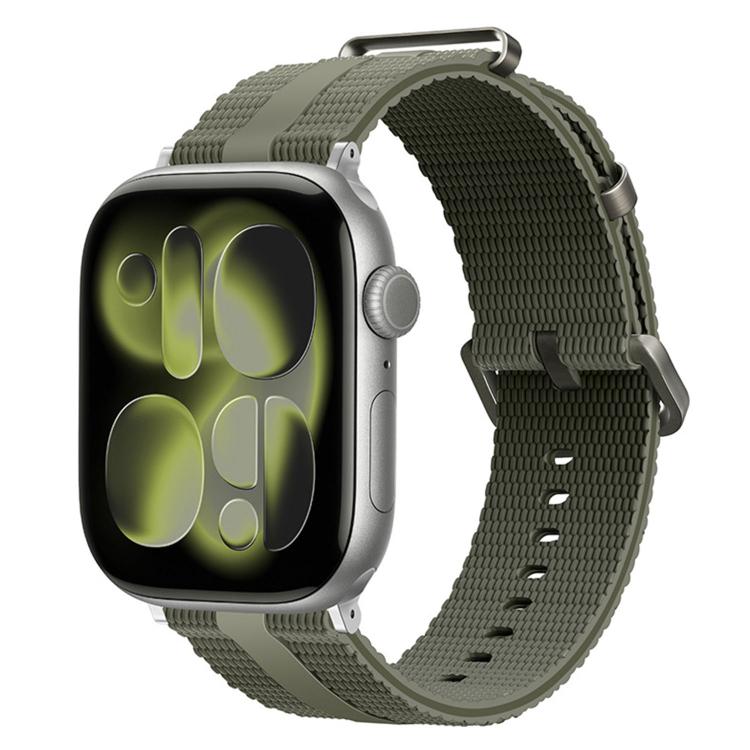 For Apple Watch 42mm / 41mm / 40mm / 38mm Line Pattern Silicone Watch Band