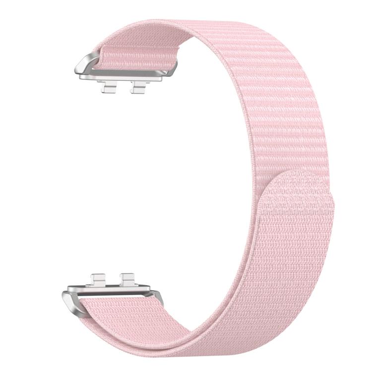 For Huawei Band 11 / Band 11 Pro Feather Light Round Tail Nylon Loop Metal Interface Watch Band