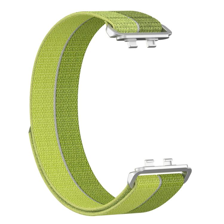 For Huawei Band 11 / Band 11 Pro Feather Light Round Tail Nylon Loop Metal Interface Watch Band