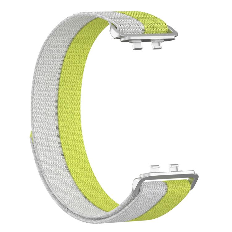 For Huawei Band 11 / Band 11 Pro Feather Light Round Tail Nylon Loop Metal Interface Watch Band