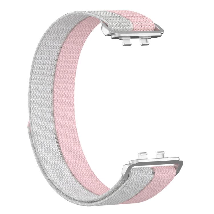 For Huawei Band 11 / Band 11 Pro Feather Light Round Tail Nylon Loop Metal Interface Watch Band