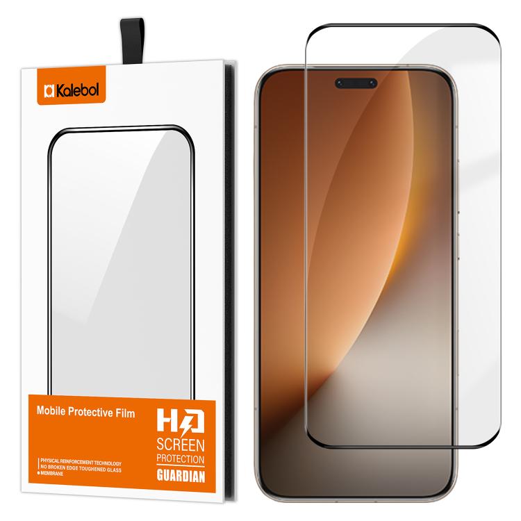 For Honor Magic8 Pro Kalebol Curved High-Aluminum Screen-Printed Full-Coverage Anti-Fingerprint Black-Bordered HD Tempered Glass Film