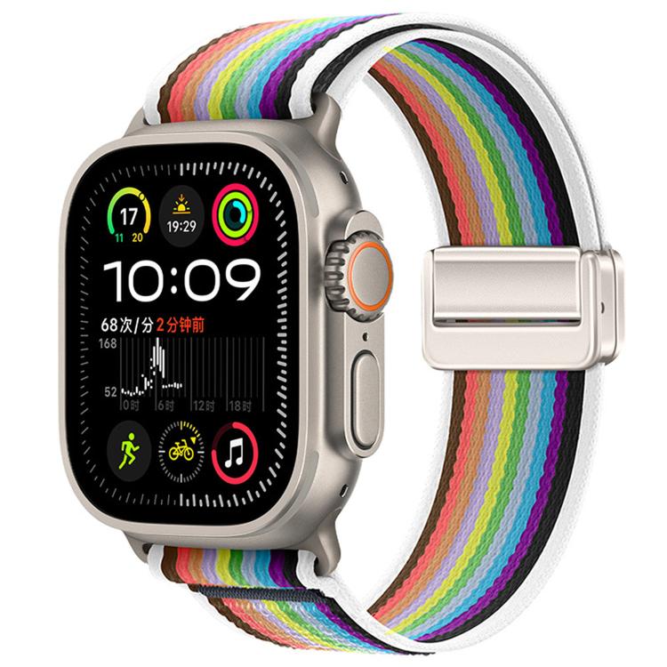 For Apple Watch 46mm / 49mm / 45mm / 44mm Magnetic Buckle Trail Loop Nylon Watch Band Watch Band