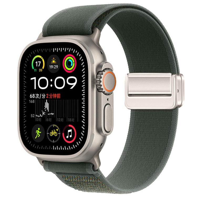 For Apple Watch 46mm / 49mm / 45mm / 44mm Magnetic Buckle Trail Loop Nylon Watch Band Watch Band