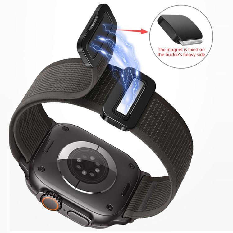 For Apple Watch 42mm / 41mm / 40mm / 38mm Magnetic Buckle Trail Loop Nylon Watch Band Watch Band