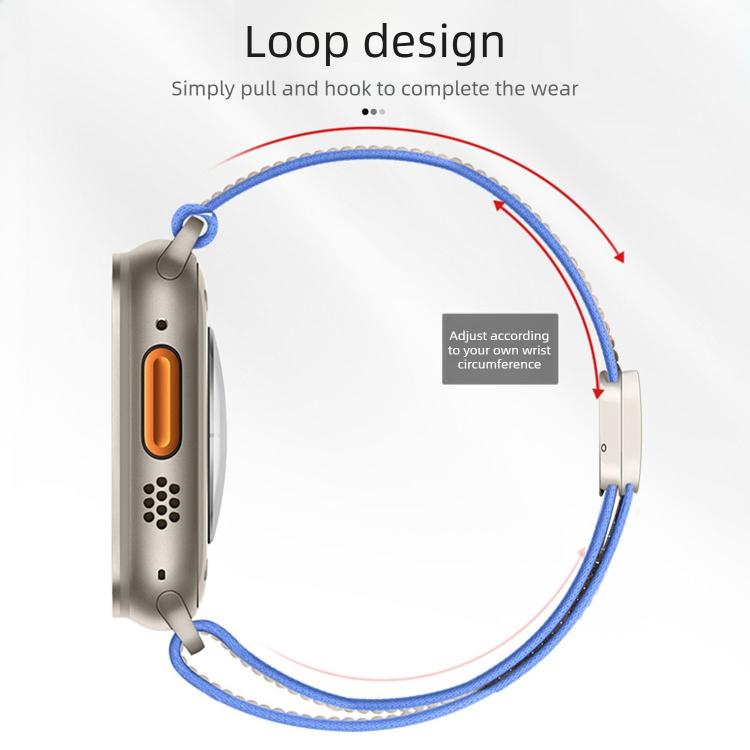 For Apple Watch 42mm / 41mm / 40mm / 38mm Magnetic Buckle Trail Loop Nylon Watch Band Watch Band