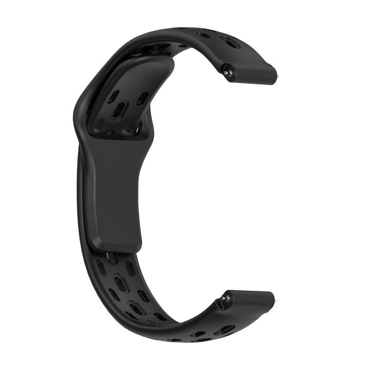 For Huawei Band 11 / Band 11 Pro Reverse Buckle Flat Perforated Breathable Silicone Watch Band