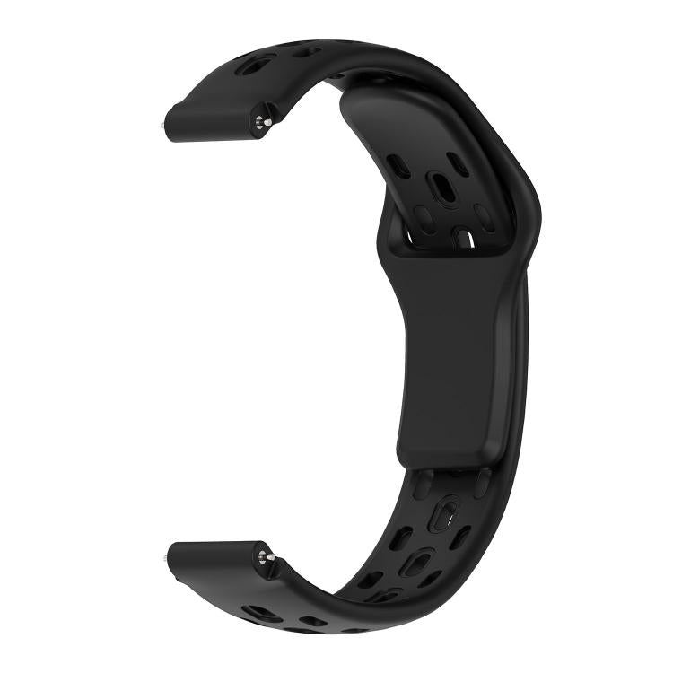 For Huawei Band 11 / Band 11 Pro Reverse Buckle Flat Perforated Breathable Silicone Watch Band