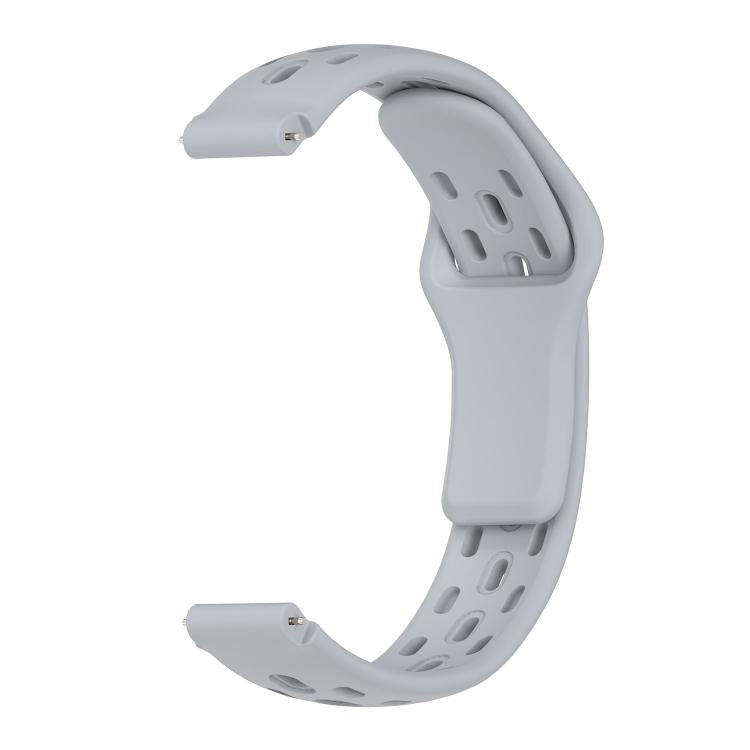 For Huawei Band 11 / Band 11 Pro Reverse Buckle Flat Perforated Breathable Silicone Watch Band