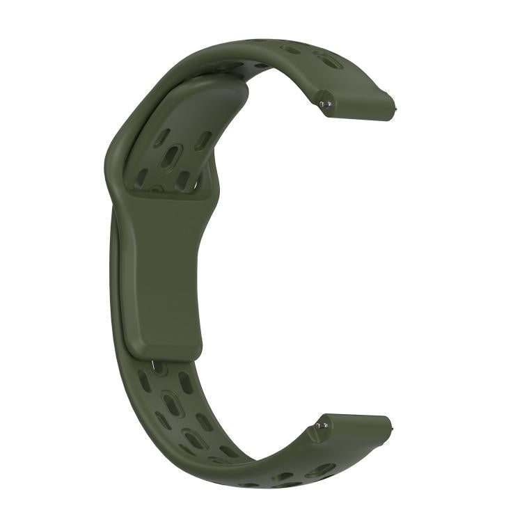 For Huawei Band 11 / Band 11 Pro Reverse Buckle Flat Perforated Breathable Silicone Watch Band
