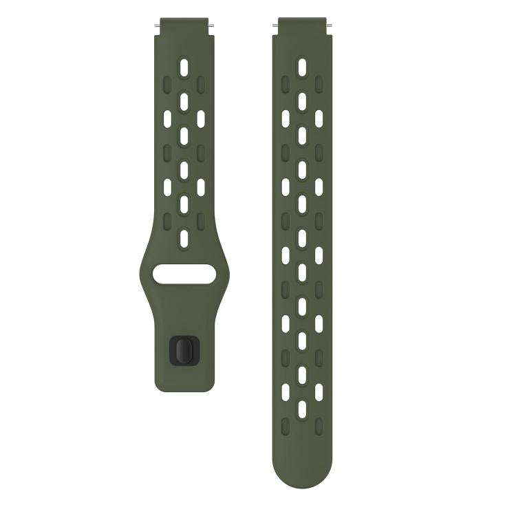 For Huawei Band 11 / Band 11 Pro Reverse Buckle Flat Perforated Breathable Silicone Watch Band