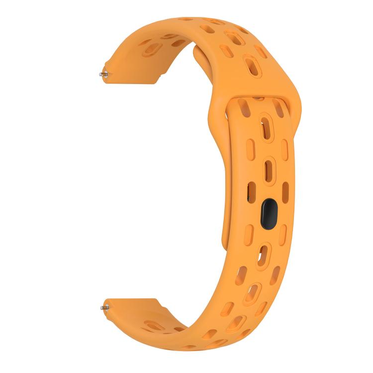 For Huawei Band 11 / Band 11 Pro Reverse Buckle Flat Perforated Breathable Silicone Watch Band