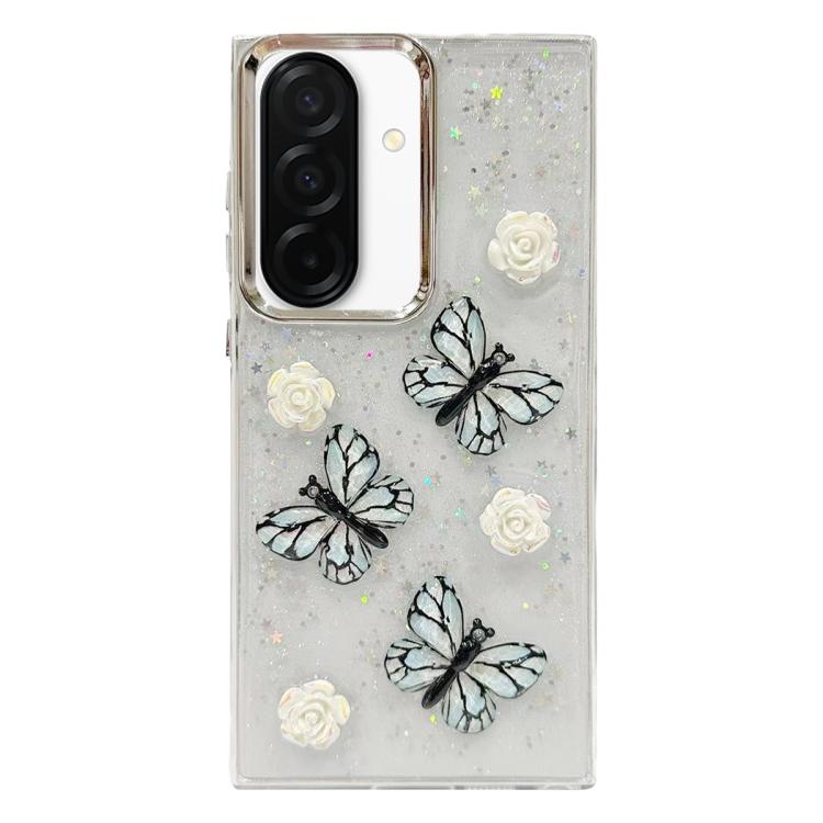 For Samsung Galaxy A36 / A56 5G Glitter 3D Butterfly TPU Phone Case