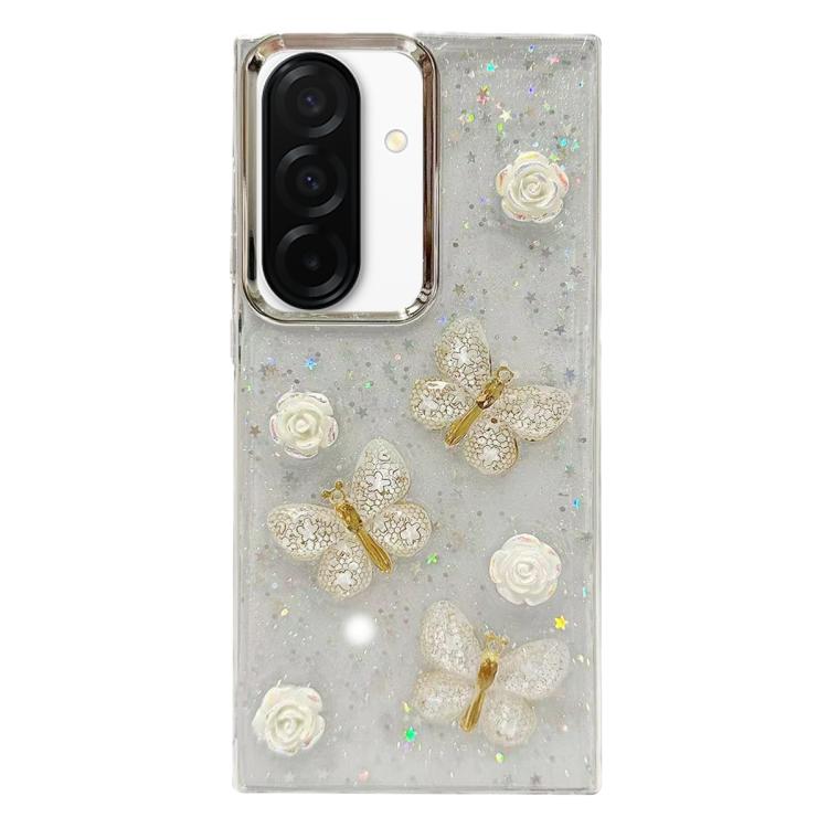 For Samsung Galaxy A36 / A56 5G Glitter 3D Butterfly TPU Phone Case