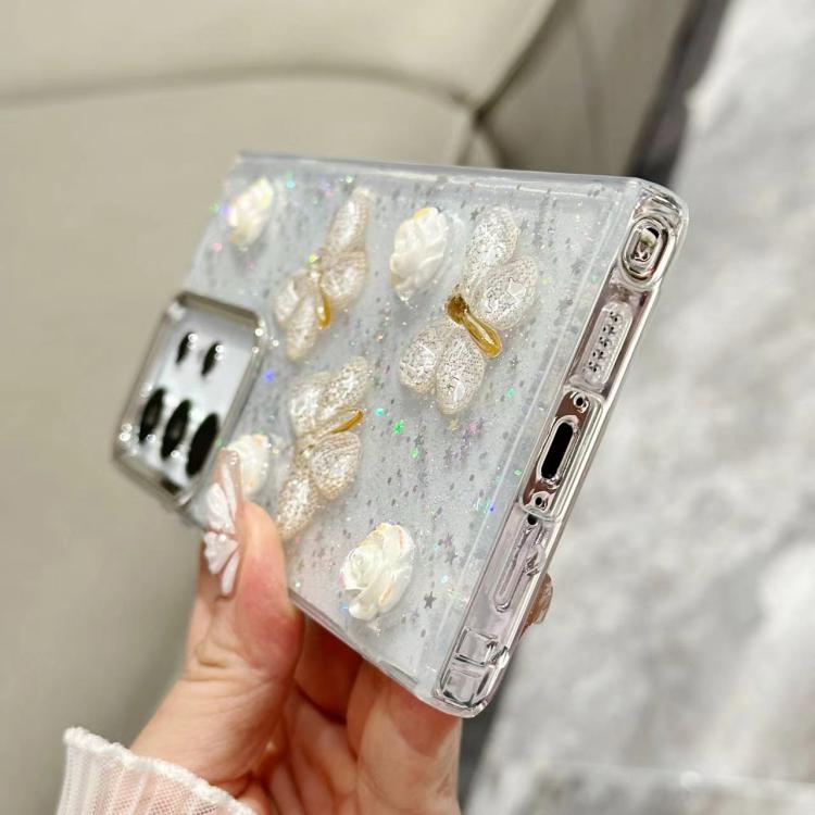 For Samsung Galaxy A36 / A56 5G Glitter 3D Butterfly TPU Phone Case