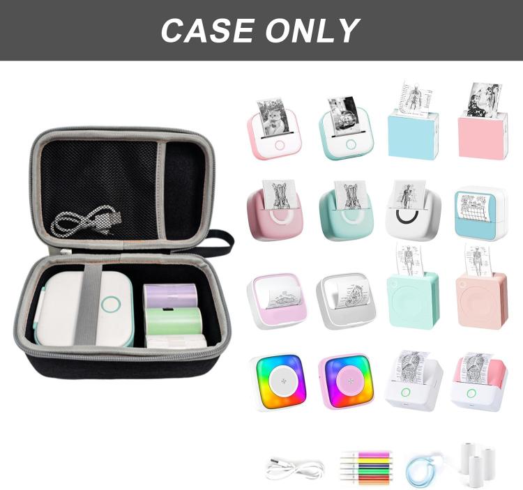 Mini Pocket Printer Protective Case Portable Hard Storage Case for Memoking T02 / Phomemo M02 / M02S / M02 Pro / Q30S