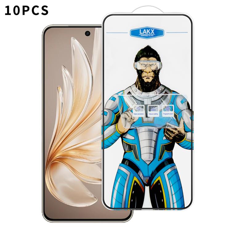 For vivo S20 10pcs Blue Gorilla Anti-fingerprint Anti-static Silk Screen HD Electroplated Tempered Glass Film