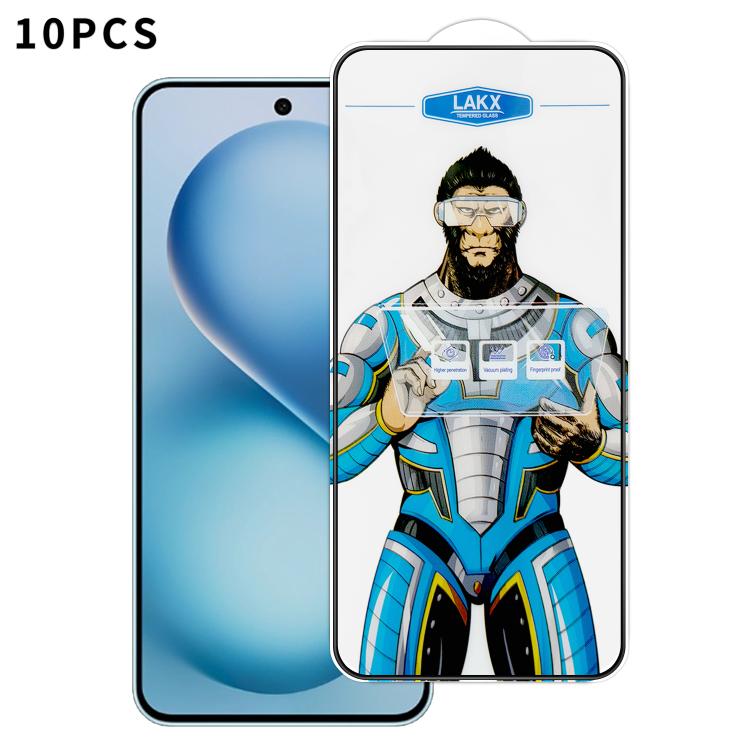 For vivo S30 10pcs Blue Gorilla Anti-fingerprint Anti-static Silk Screen HD Electroplated Tempered Glass Film