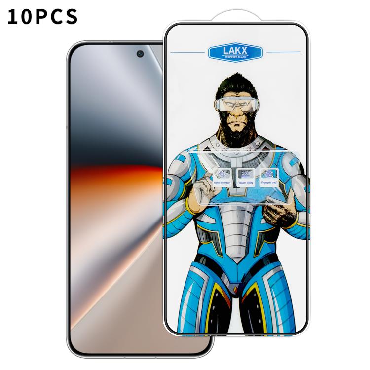 For Honor GT Pro 10pcs Blue Gorilla Anti-fingerprint Anti-static Silk Screen HD Electroplated Tempered Glass Film