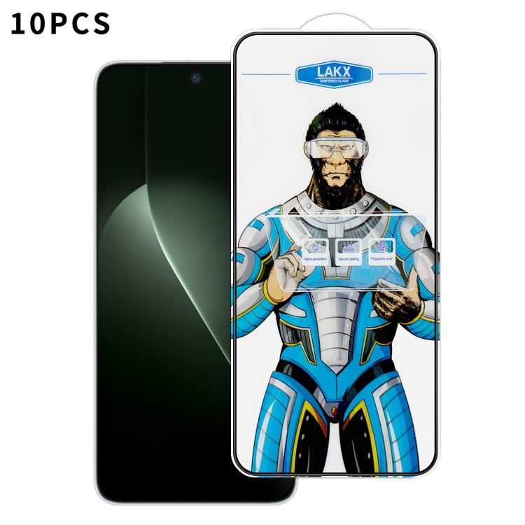 For Honor GT 10pcs Blue Gorilla Anti-fingerprint Anti-static Silk Screen HD Electroplated Tempered Glass Film