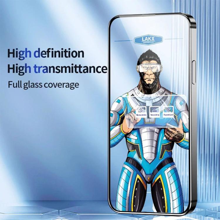 For Honor 500 Global 155.8mm 10pcs Blue Gorilla Anti-fingerprint Anti-static Silk Screen HD Electroplated Tempered Glass Film