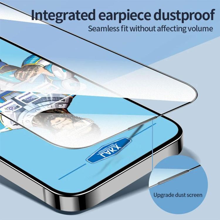 For Honor Magic8 10pcs Blue Gorilla Anti-fingerprint Anti-static Silk Screen HD Electroplated Tempered Glass Film