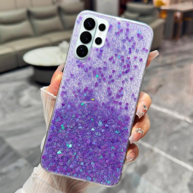 For Samsung Galaxy S26 Ultra 5G Sequins Glitter Gradient Epoxy TPU Phone Case