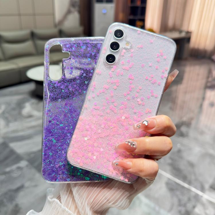 For Samsung Galaxy S26+ 5G Sequins Glitter Gradient Epoxy TPU Phone Case