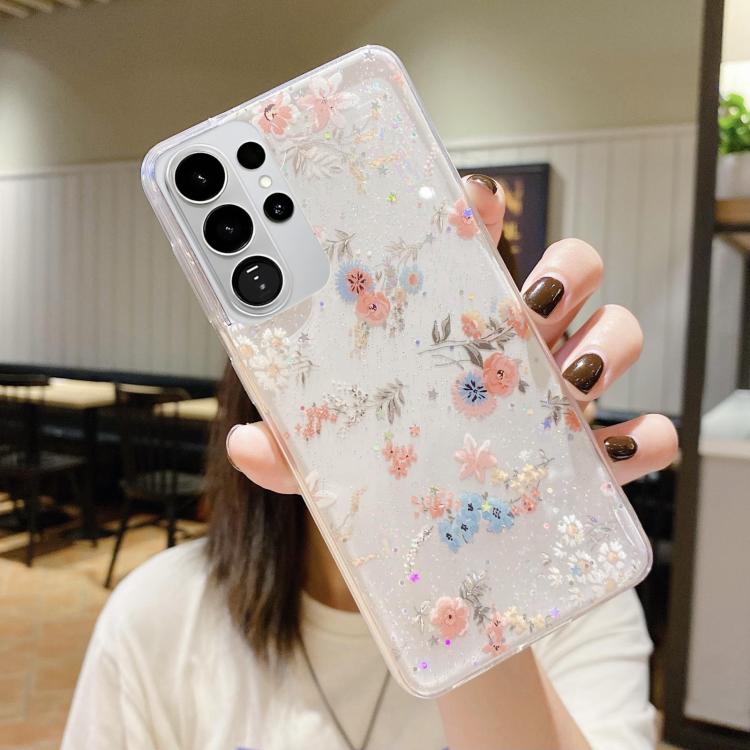 For Samsung Galaxy S26 Ultra 5G Fresh Small Floral Epoxy TPU Phone Case