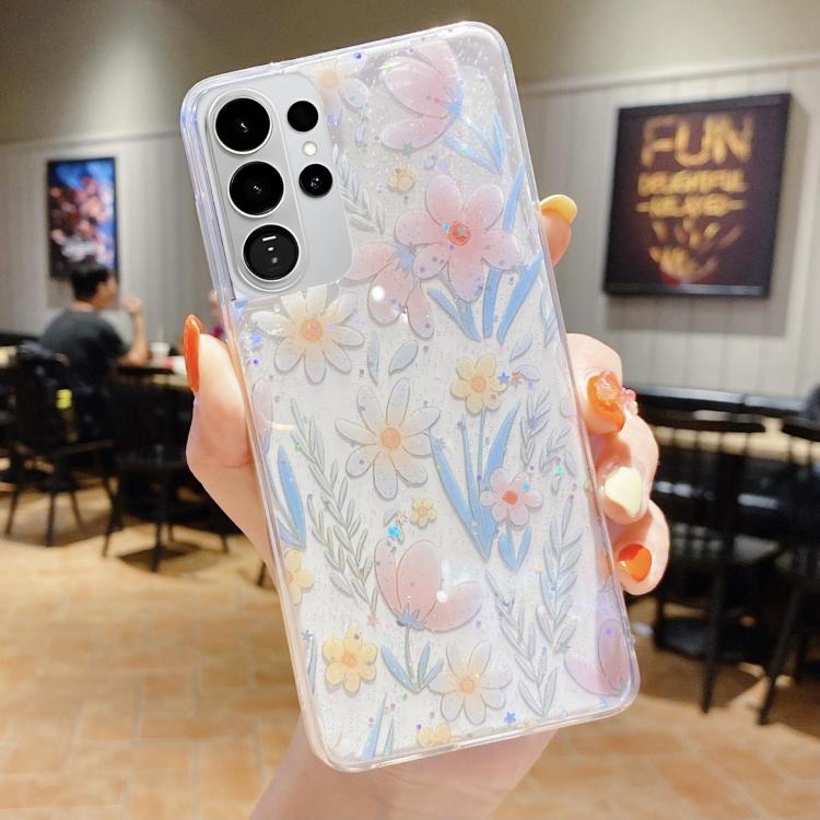 For Samsung Galaxy S26 Ultra 5G Fresh Small Floral Epoxy TPU Phone Case